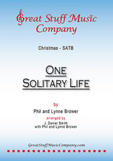 One Solitary Life SATB choral sheet music cover